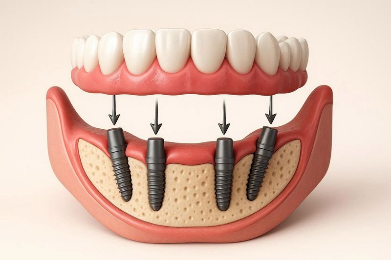 Иллюстрация: имплантация all-in-4